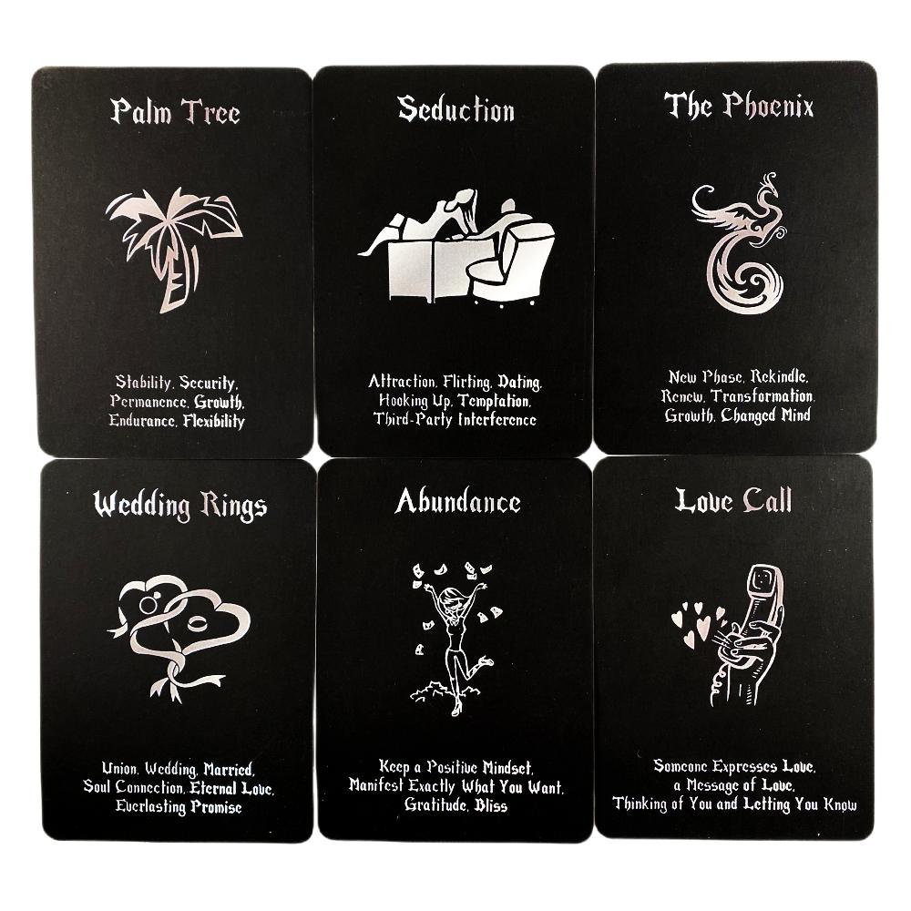 Black Island Time Love Oracle Cards Divination Deck English Vision Edition Tarot Board Playing Game For Party