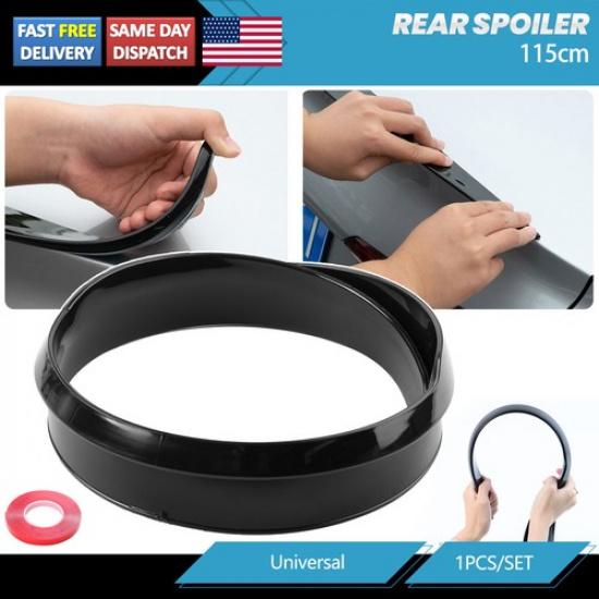 45 115см Задний Спойлер на Кромку Крыши V-Стиль Спойлер Хвост Крыло Багажника Глянцевый Черный Автомобильный Универсальный