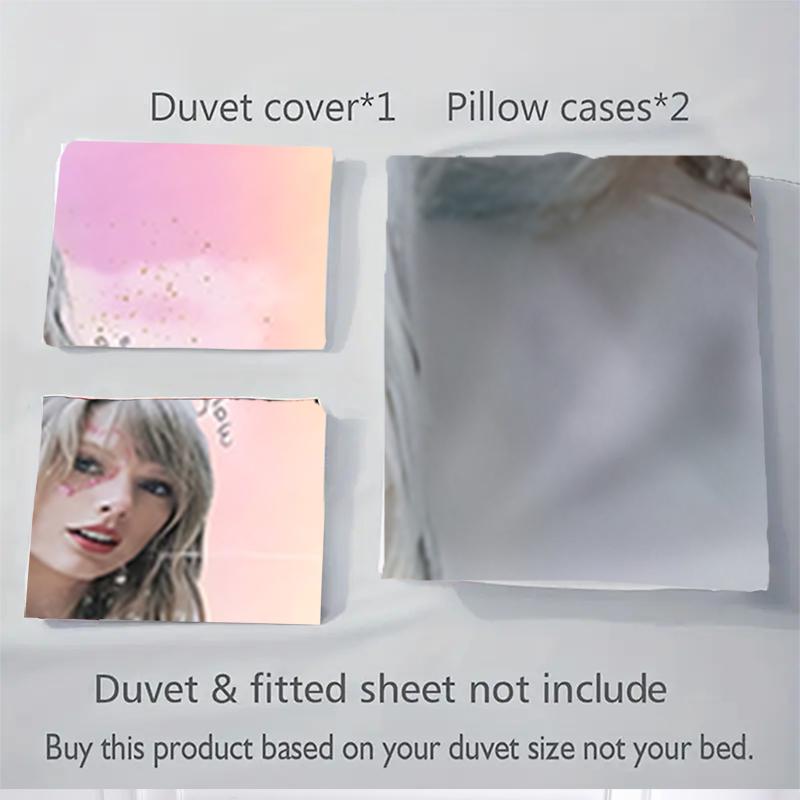 3 Stück Taylor Swift Lover Album Artwork Bettwäsche-Sets Für Alle Größen Neu 3D Gedruckte Bettdecke Bettbezug Kissenbezug Schlafzimmerdekoration