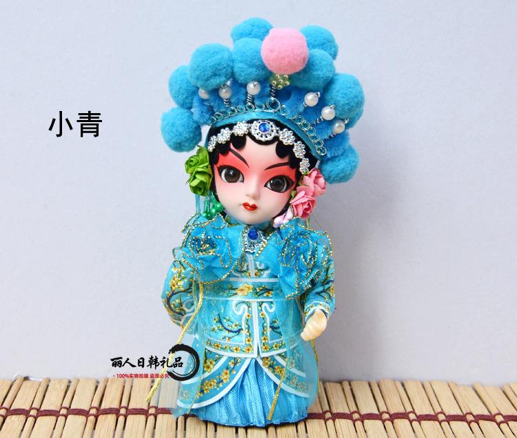 Beijing Tangrenfang Peking Opera Silk Doll, Chinese Traditional Folk Craft Figurine