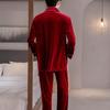 2025 Gold Velvet Autumn Pajamas: Comfortable Casual Two-Piece Homewear Set
