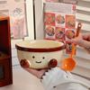 High-value Birthday Gift, Cute Fat Feet Instant Noodle Bowl, Ceramic Large-capacity Gift for Girls and Girlfriends, Practical Souvenir