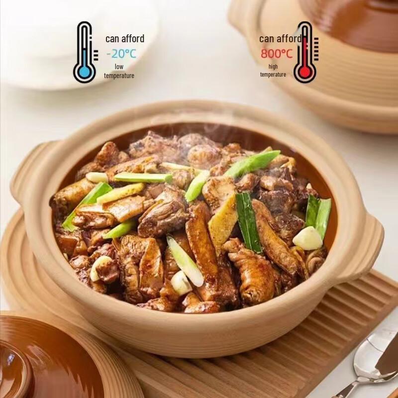 Wutuo Jiya Clay Pot Casserole for Gas Stoves