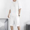 Men's Ice Silk Quick-Dry Summer Sport Set: Casual Loose Polo T-Shirt & Shorts.