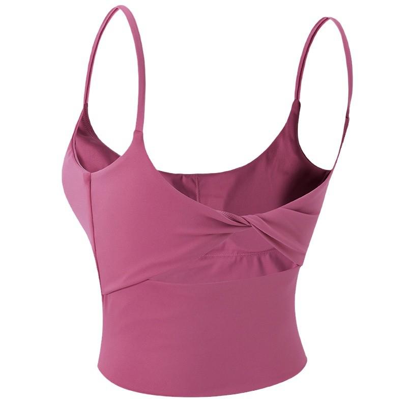 

Женский спортивный бюстгальтер высокого класса для трансграничных видов спорта - Красивый дизайн спины для йоги, бега и пилатеса Small роза розовый