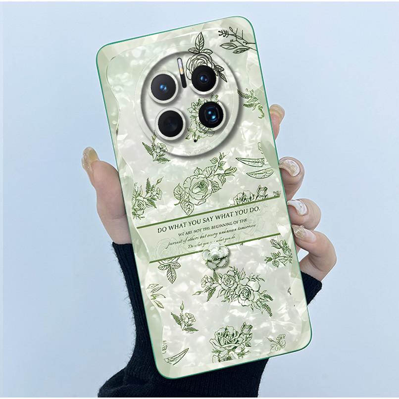For Huawei Mate 50 50 Pro 50E Phone Case Mate50 Cover Fashion Simplicity Flowers Soft Liquid Silicone Shell For Mate50Pro Fundas