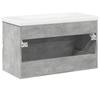 2 Piece Bathroom Furniture Set Concrete Grey Particleboard