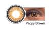 Celebration Color Yearly Coloured Contact Lenses 1 Pair (Peppy Brown,-3.75)