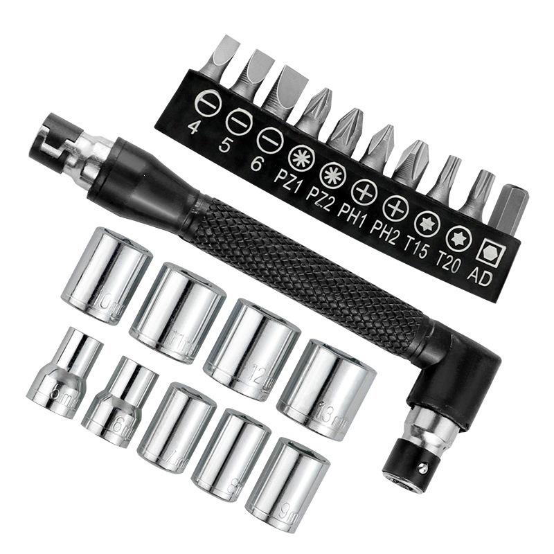Dual-Ended Bit & Socket Screwdriver Set with 10 Special Shape Bits 21-piece bit socket screwdriver set
