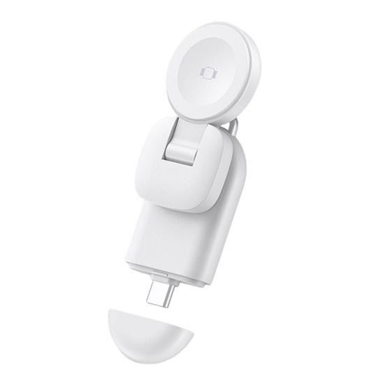 Mini Watch Wireless Charger for Apple Watch Series 270 Degrees Rotation Lightweight Portable Travel USB-C Smartwatch Charging Dock Stand