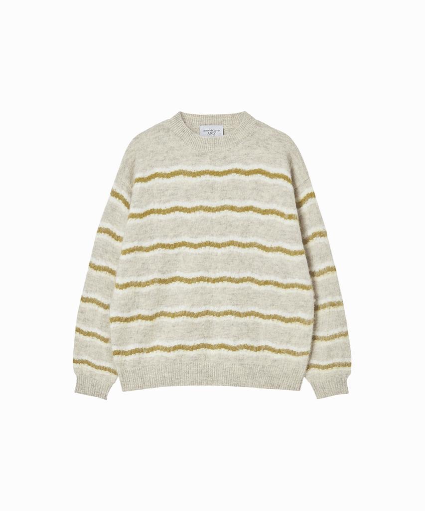 ACME DE LA VIE Wave Stripe Mohair Knit (2 Color)