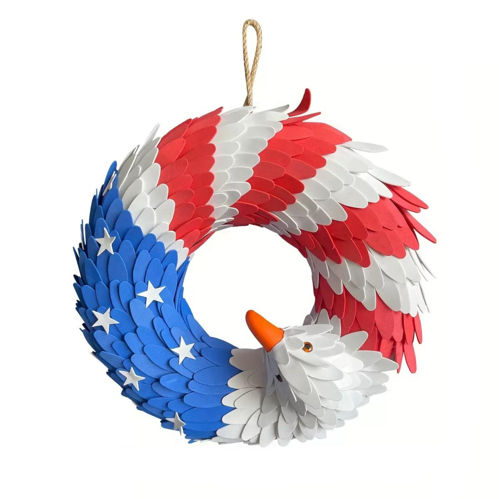 

Independence Day Wreath Door Pendant Home Courtyard Festival Decoration Pendant One Size