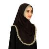 Long Hijabs Shawl Embroidered Lace Headscarf Fashion Wraps Shawl  Female
