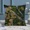 Beautiful Green Mountain Landscape Nature Scenery Cushion Cover Farmhouse Decor Home Throw Pillow Covers for Couch Decorations