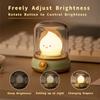 USB Rechargeable Retro Silicone LED Night Light Modern Timer Warm White Color Changeable Baby Sensor Bedroom Lamp Kerosene Room