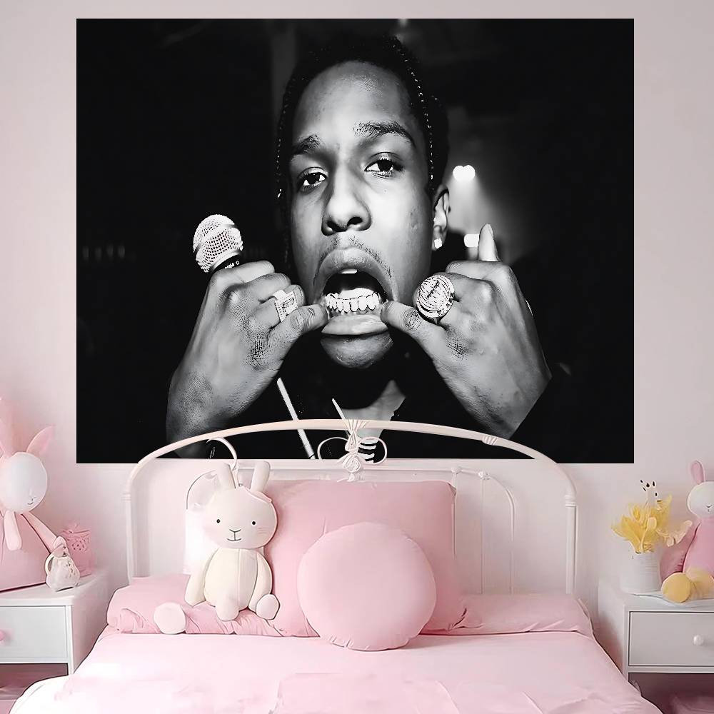 Hip Hop Rapper AsapRocky Hanging Bohemian Tapestry Bohemian Wall Tapestries Mandala Cheap Hippie Wall Hanging
