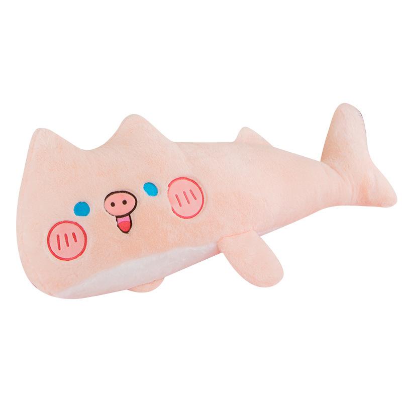 

Мягкая Пушистая Акула Милый Печенье Кот Поросенок Подушка Плюшевая Игрушка Животное Детская 6080см 60cm/23.62in розовый