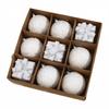 Christmas Party White Christmas Ornament Exquisite Decorations Harmonious Touch Lightweight Foam Shimmering Designs