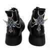 1pc Titanium Steel Shoe Chain Metal Entagram Pendant Women Shoes Decoration Accessories Boots Shoe Party Diy Jewelry
