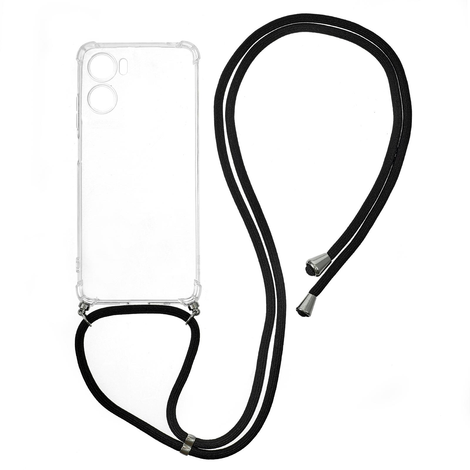 

Чохол для Motorola Moto G05 4G з посиленими кутами, прозора накладка з ТПУ зі шнурком Type A