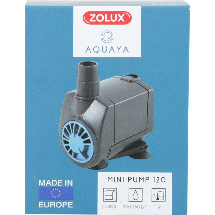 Mini pompe à eau aquarium - ZOLUX - 7 W - Débit réglable de 220 à 550 L/H - Pour aquarium jusqu'à 80 à 120 L