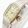 Used 554 SEIKO Ladies Watch Manual Wind Working 21 Jewels Silver