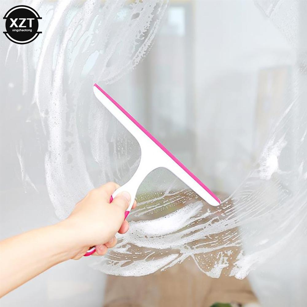 Silicone Scraper Water Glass Scraper Mirror Wiper Window Wiper Household Desktop Cleaner Window Glass Wiper Cleaning Squeegee