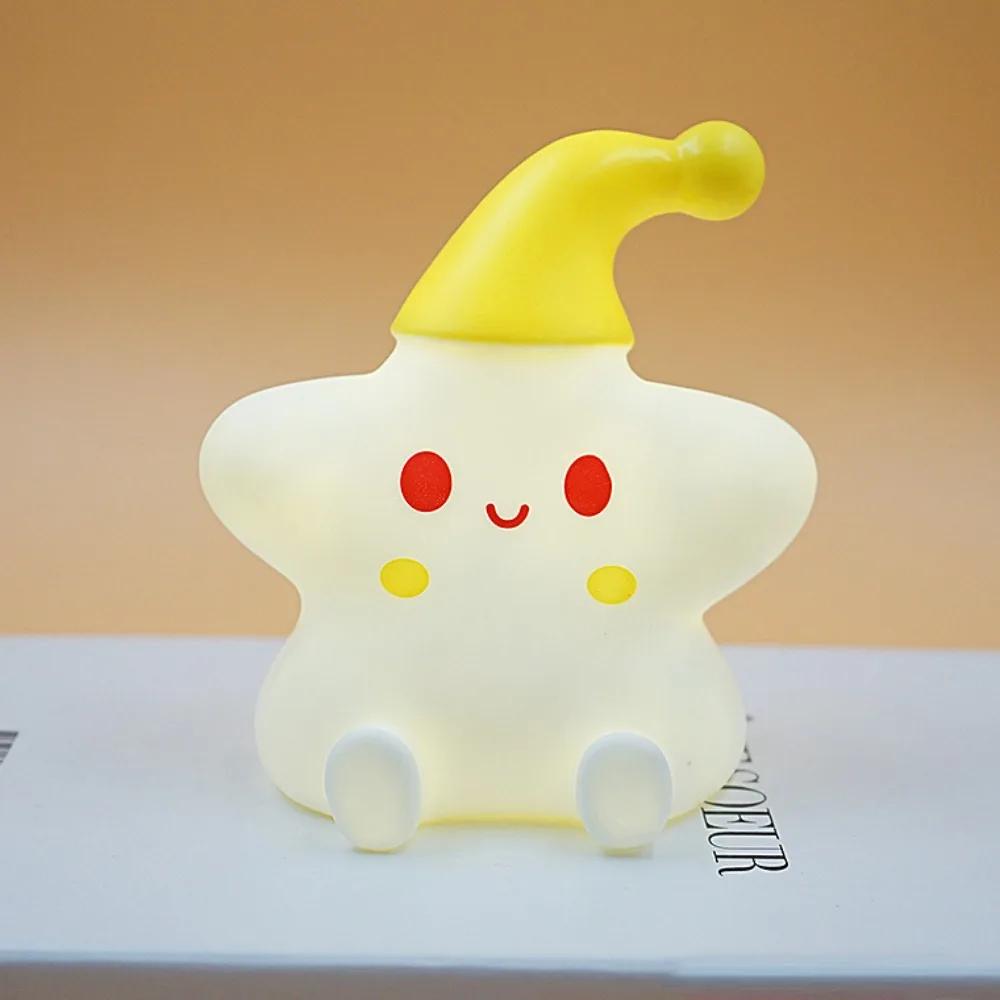 

Светодиодный силиконовый ночник Маленькая звезда креативная прикроватная сенсорная настольная лампа украшение спальни кавайный подарок для ребенка дети космический папа