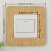 1pc 8.6X8.6cm Switch Protection Cover Socket Wall Sticker Suitable for Home Living Room Decoration
