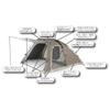 Whole Earth Outdoor Camping Tent for 1-2 People EARTH TRIPPER SC WE2KDA04 Dark Gray
