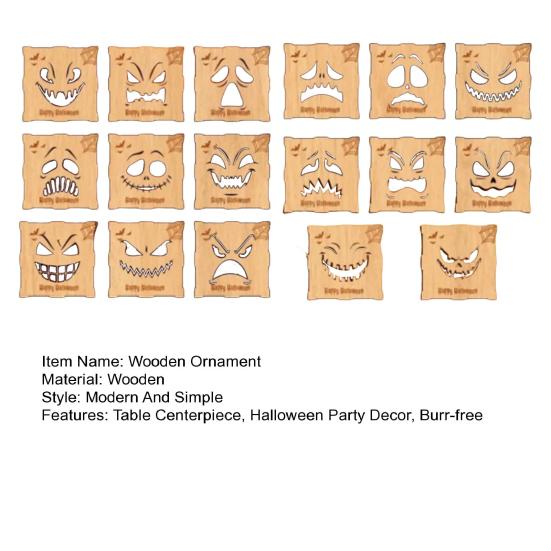 Halloweenská dýňová krabička Dřevěná krabička Jack-O-Lantern Ozdoba Stolní středový prvek Dýňová lucerna Krabička na halloweenskou párty dekoraci