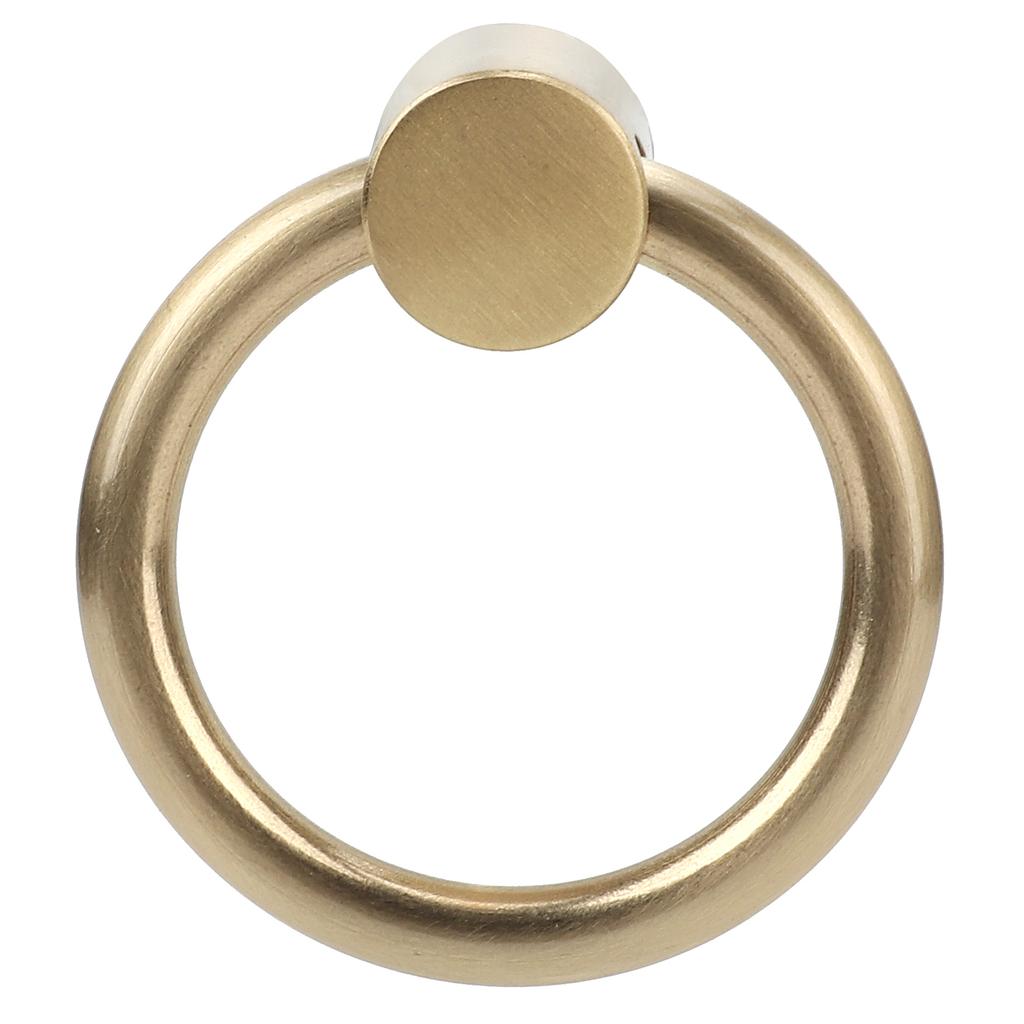 2pcs Vintage Brass Jewelry Box Handle Ring Furniture Kitchen Cabinet Wardrobe Door Pull Knob