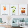 Tequila Margarita Martini Mojito Cocktail Nordic Poster Wall Art Print Canvas Painting Kitchen Decor Pictures For Living Room
