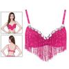 Stage Tassel Dance Wear Sequin Belly Dance Bra Show Costumes Performance Top Halter Bra