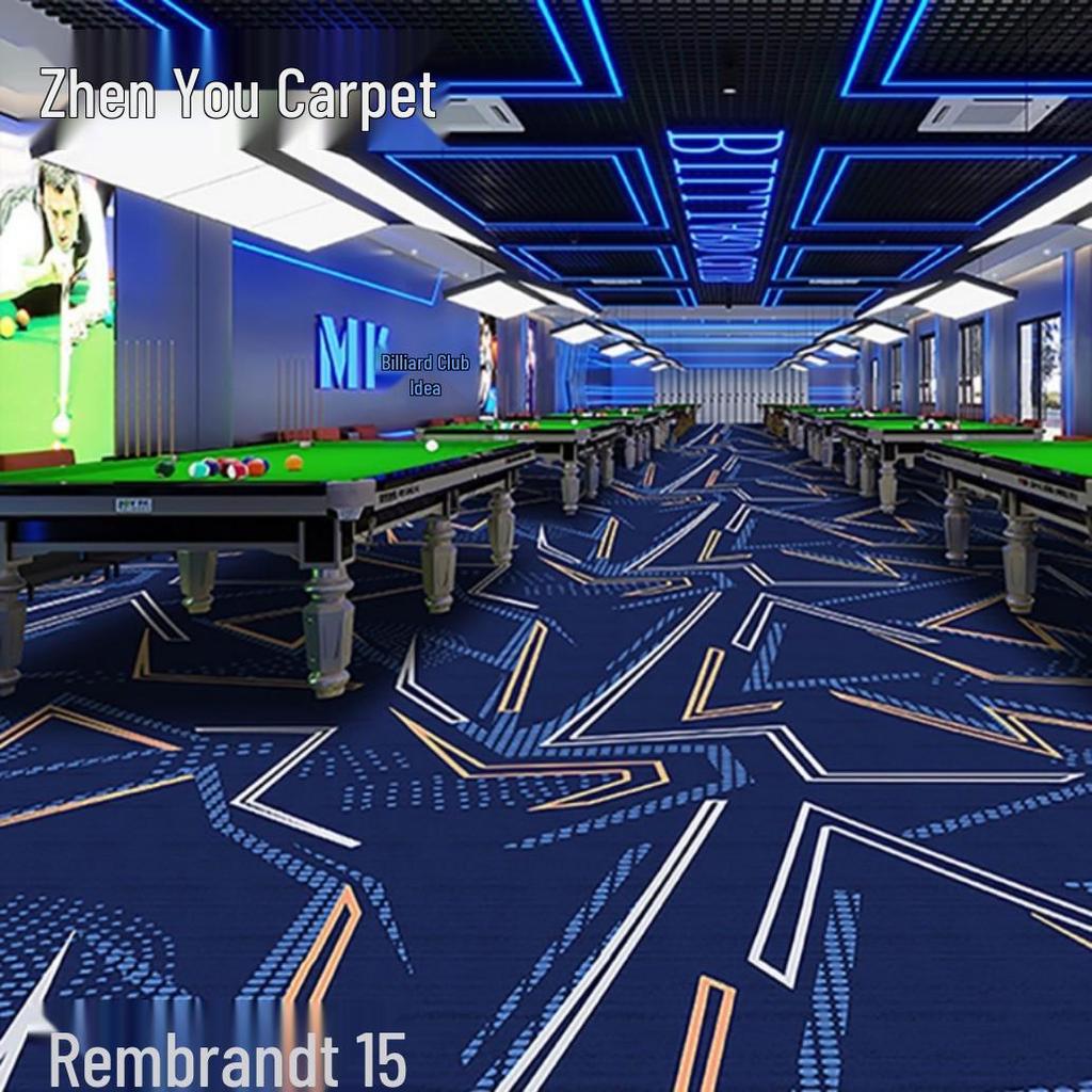 Fire-Resistant, Durable, Colorfast Billiard Room Nylon Carpet 650g