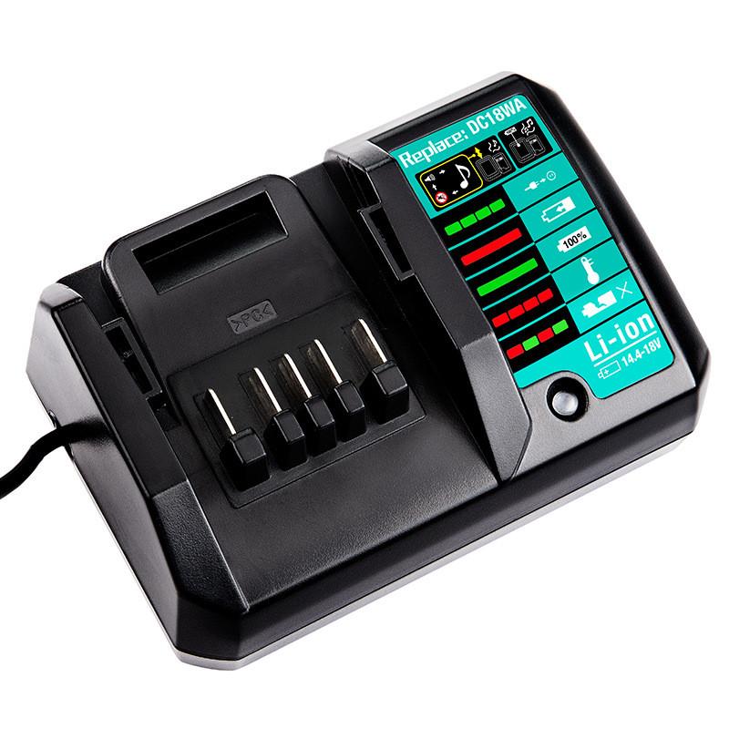 DC18WA Fast Lithium Charger for Makita 14.4V-18V BL1813G BL1811G DC18SG DC1851 BL1415G Li-ion Battery Power Tools