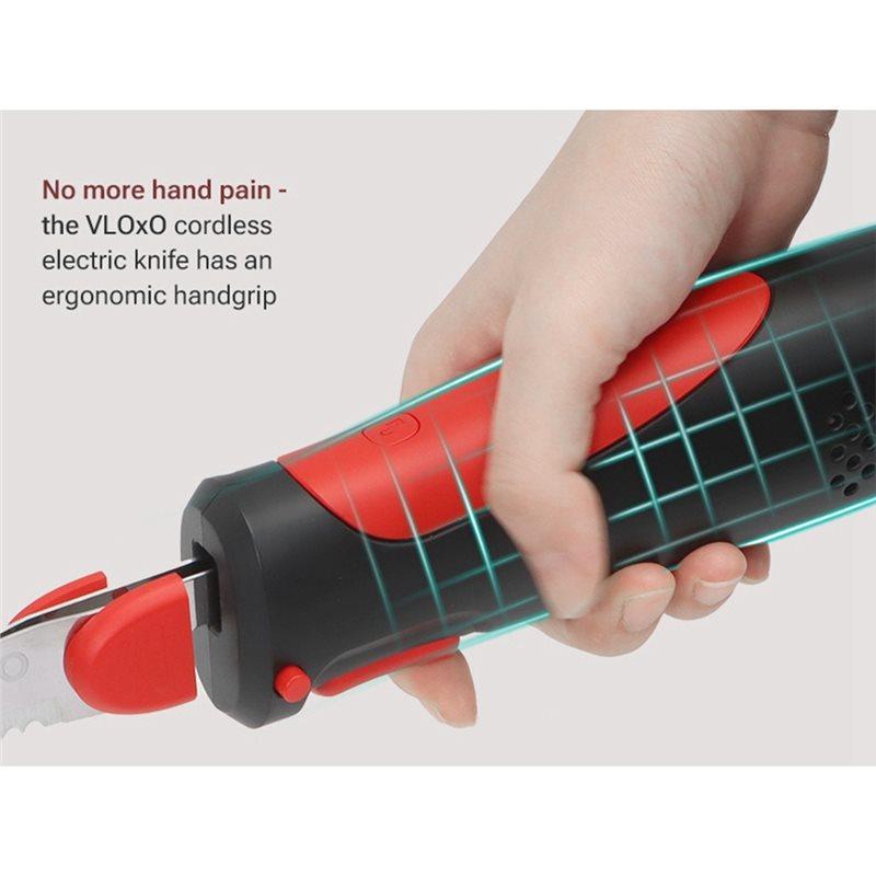 CYCLI-Dual Purpose Electric Slicing Knife Carving Knife Rechargeable Steel Blade Cordless Lithium Battery For Bread Meat