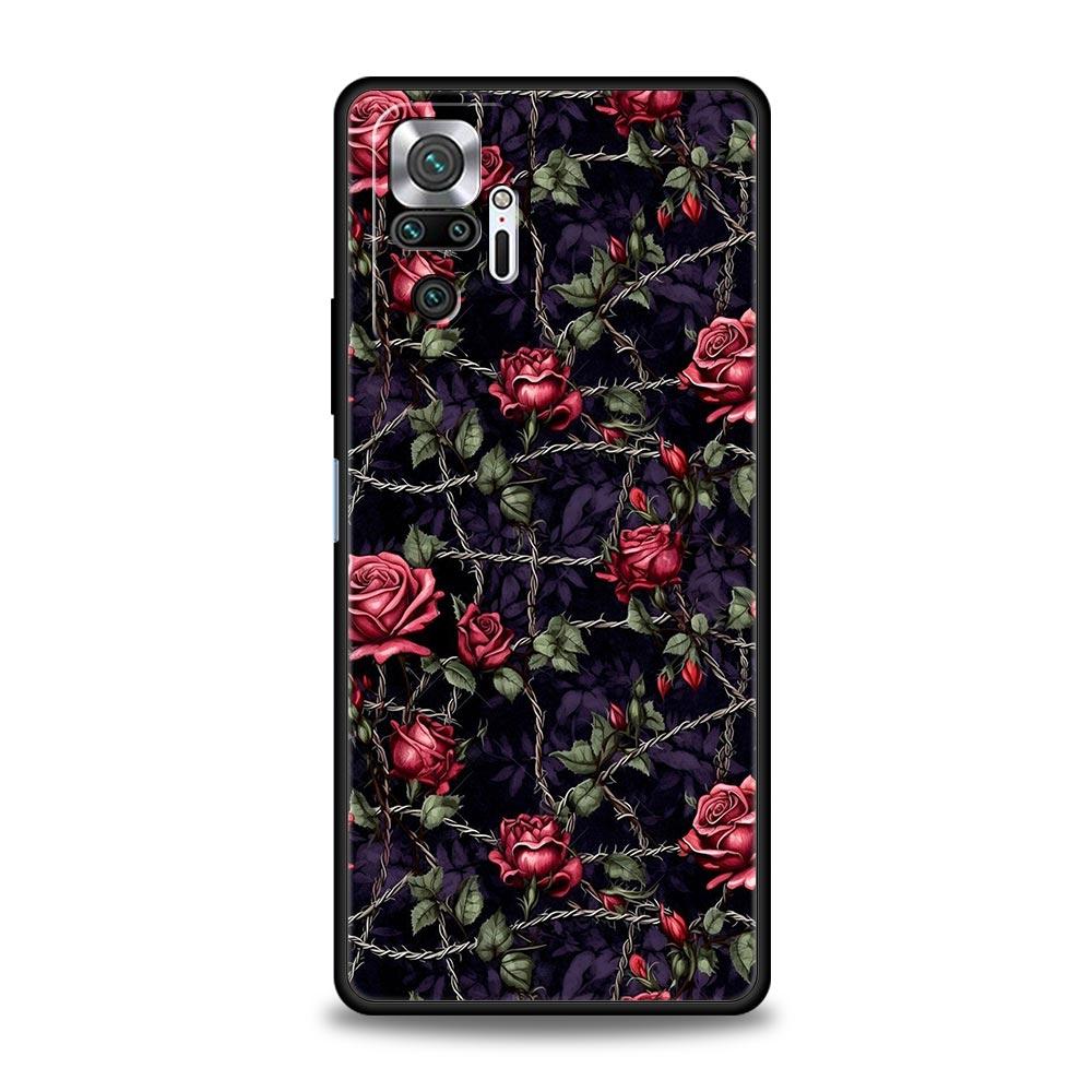 Oil Painting Flowers Pattern Design Phone Case Cover for Redmi 14C 10C Note 15 14 13 12 10 11 K40 Pro Plus 5G Soft TPU Shell