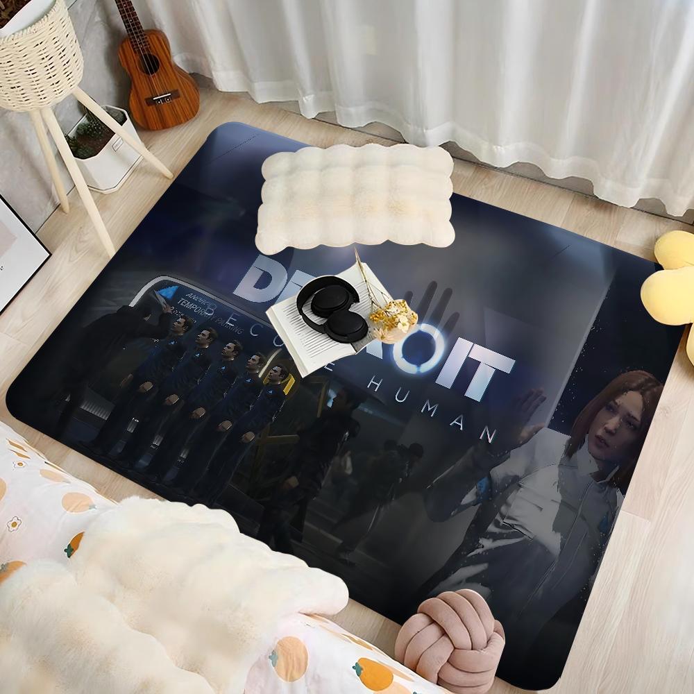 Hit Game D-Detroit Becomes Human Bathroom Mat Anti-slip Absorb Water Long Strip Cushion Bedroon Mat Welcome Doormat