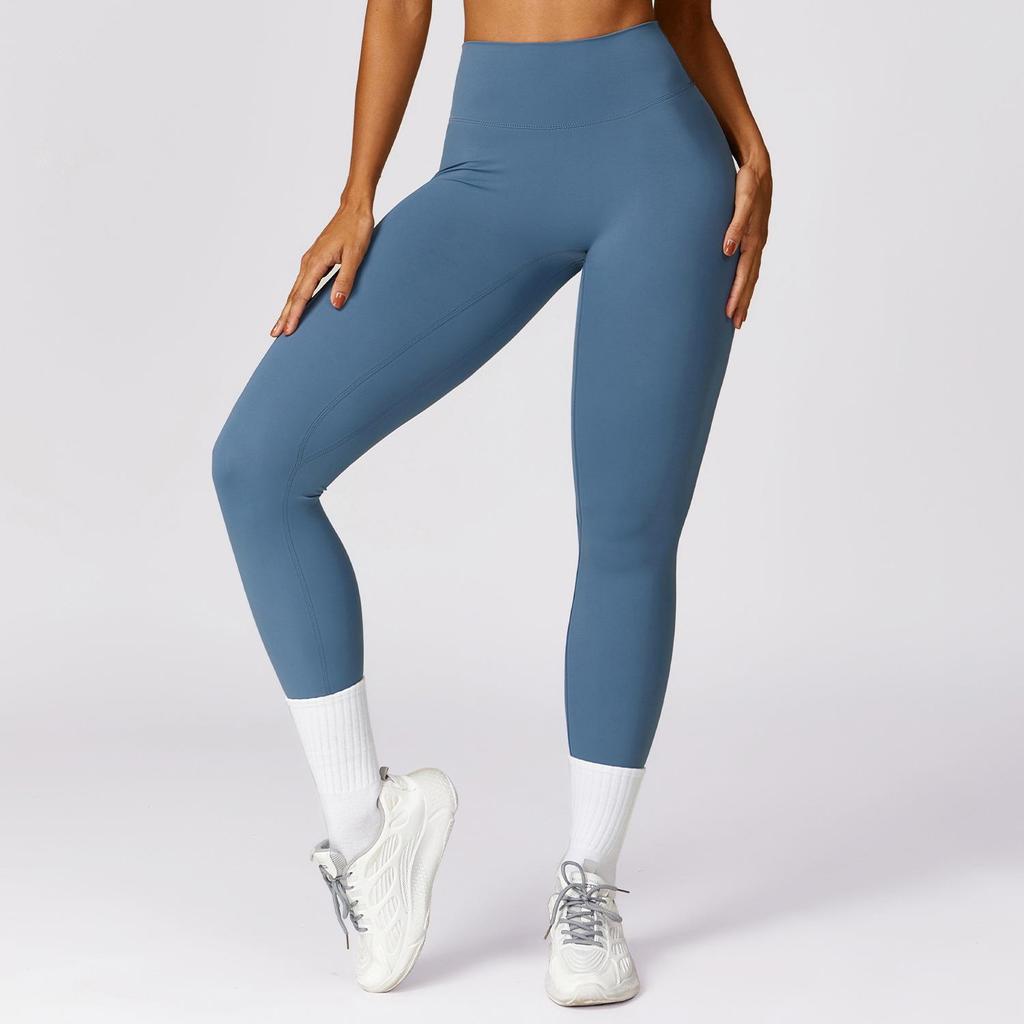 Pantaloni da Yoga a Vita Alta Asciugatura Rapida - Leggings Sportivi e da Corsa Spazzolati