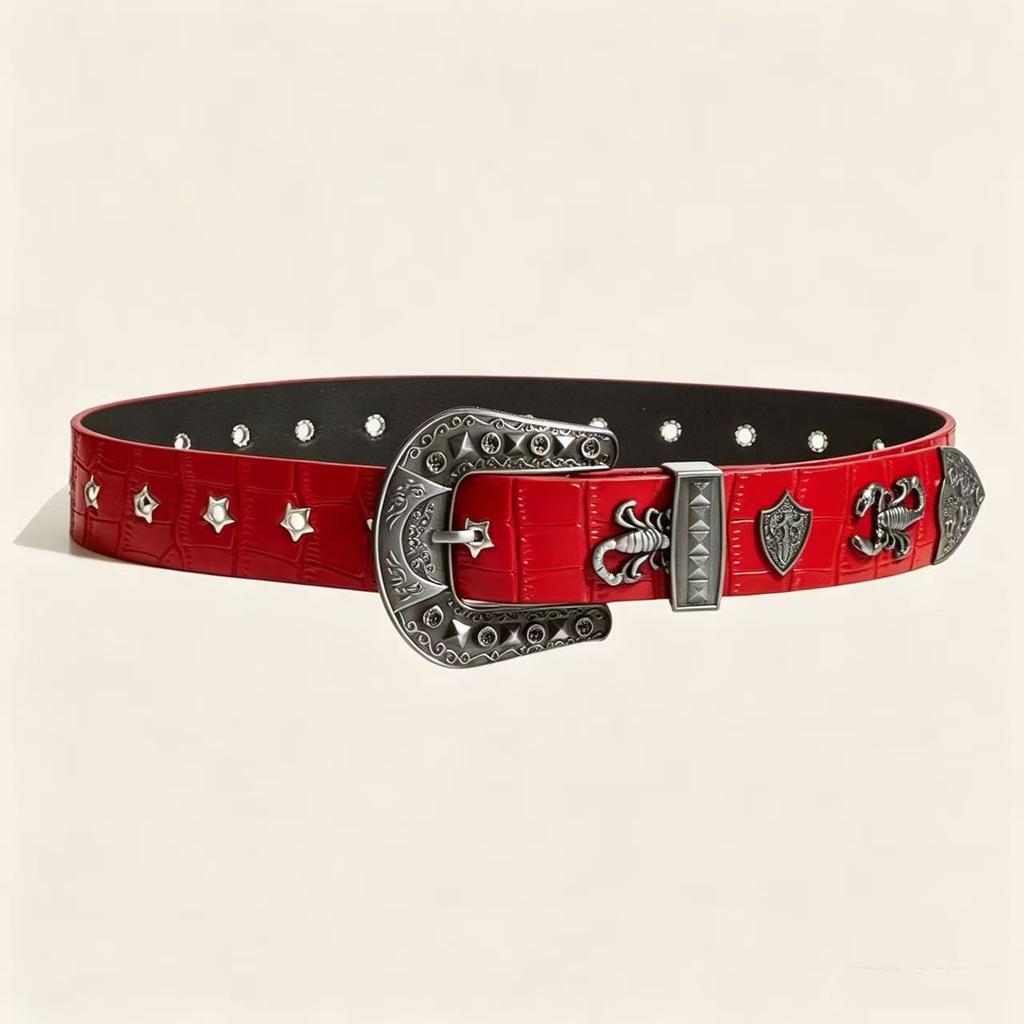 PU Leather Belt Ladies Fashion Belts for Women Luxury Designer Brand Youth Punk Needle Buckle Casual Pants PersonalityJeans Belt