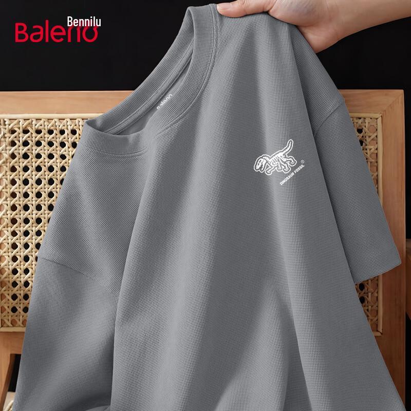 Baleno Men s 2026 Heavyweight Waffle Knit Short Sleeve T-Shirt 5XL