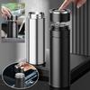 Durable 500ml Black Water Cup Memorial Tea Separation Insulation Cup One Click Open Lid Vacuum Flask
