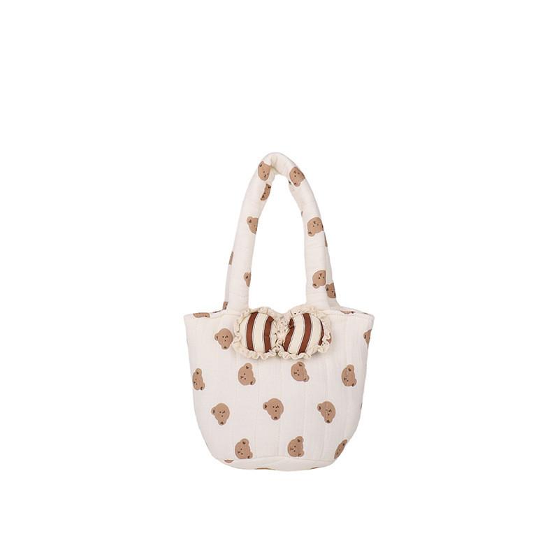 

Cute Gender Neutral Fashionable Cotton Tote Bag For Children With Breathable Design StyleA