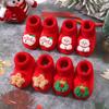 Winter Style Christmas Baby Shoes: Soft Velvet, Non-Slip, Warm Cotton Shoes & Socks for 0-12 Months