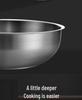 Non-Stick Stainless Steel Frying Pan with Composite Bottom for Eggs, Pancakes, and Steak - Single Handle, Induction Compatible.