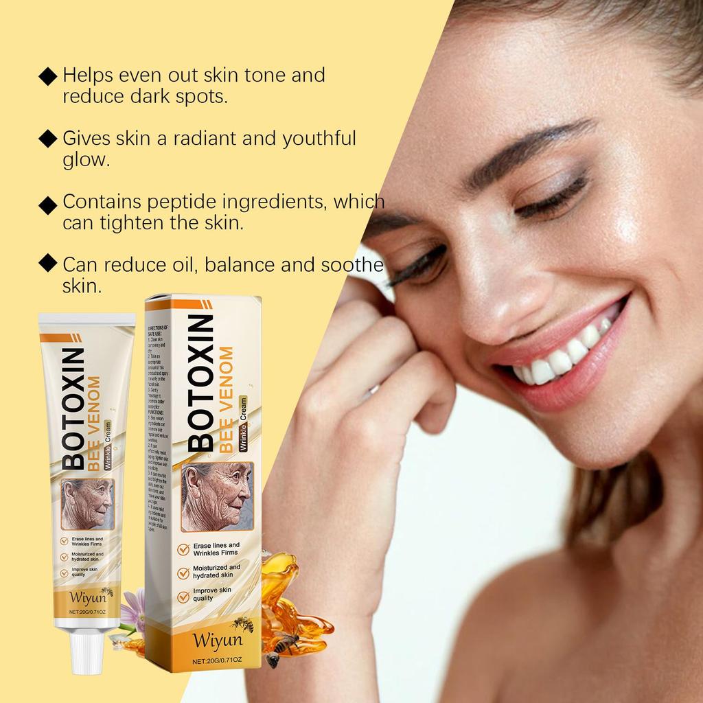 Bee Venom Skin Cream Gentle Nourishing Care Facial Skin Moisturizing Hydrating Softening Skin Cream