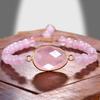 Handmade Natural Stone Bracelet Women Adjustable Crystal Beaded Wristband Fresh Sweet Style Jewelry