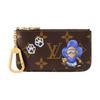 Vivienne Wintery Travel Cute Brand Mascot Illustration Paw Print Pattern Monogram Canvas Wallet Women Wallet Brown M15341