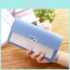 Wholesale 2023 New Korean Style Ladies Wallet Long Three-fold Wallet With Button Multiple Card Slots Coin Pocket